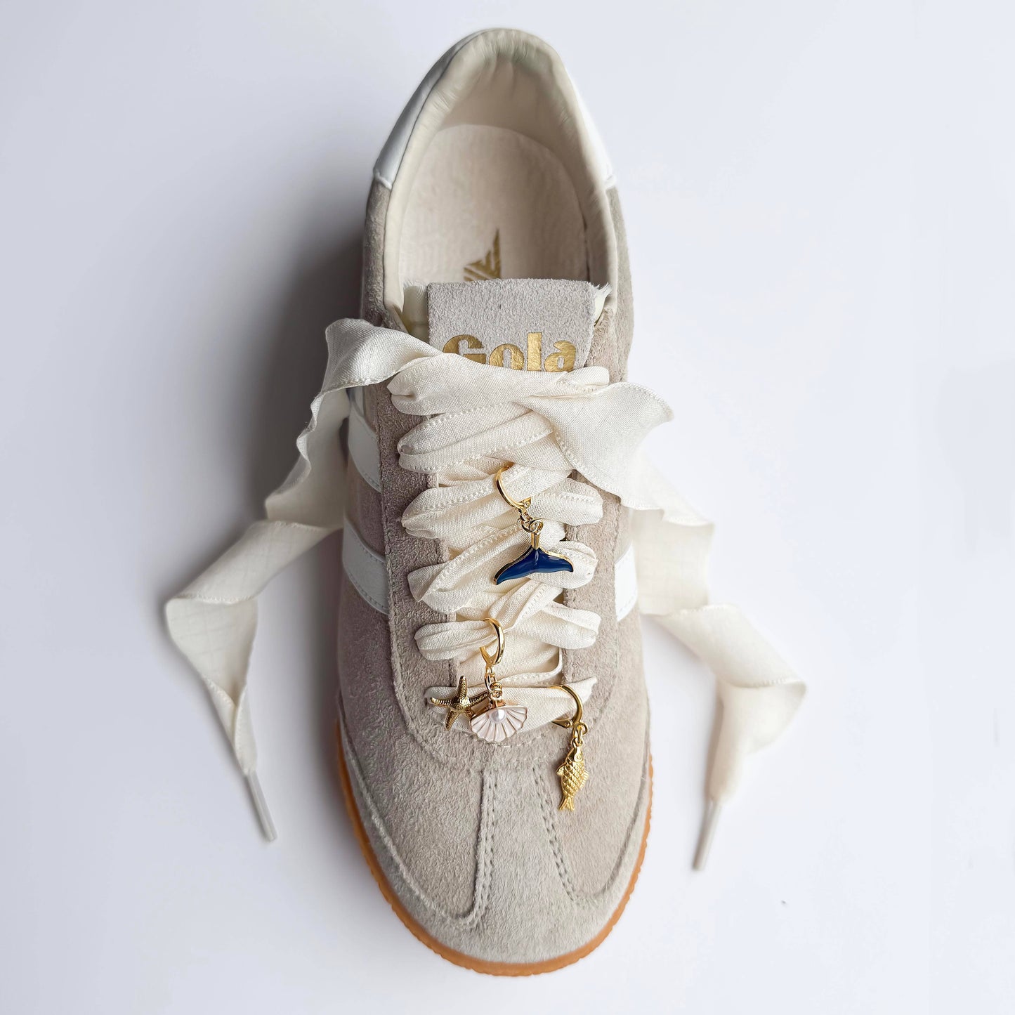 Sneaker Charms and Laces Set | Ivory Laces