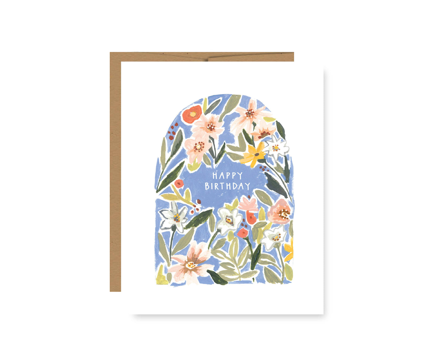 Floral Arch Happy Birthday Card
