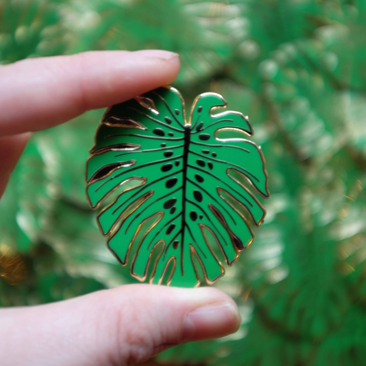 Monstera Enamel Pin