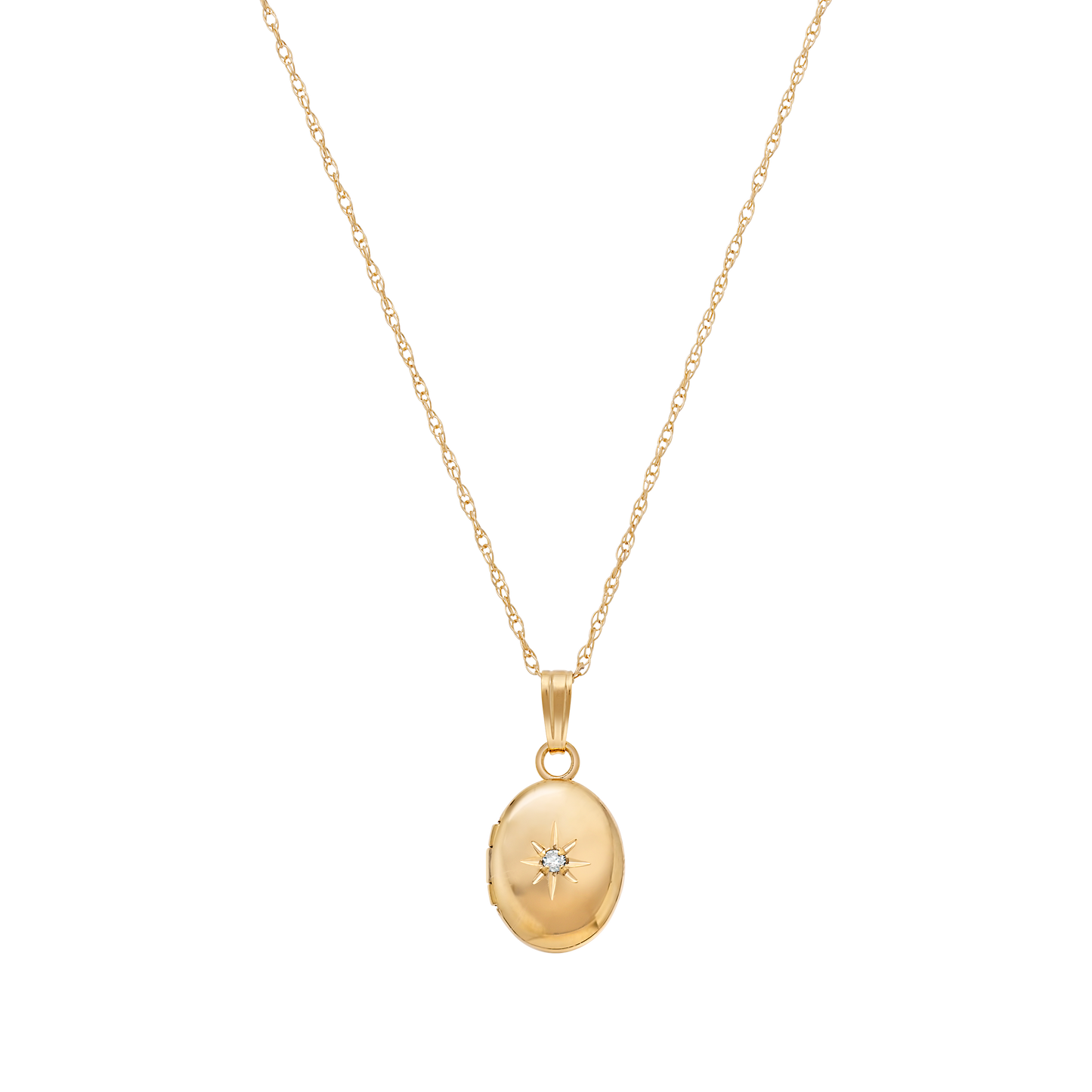 14kt Gold Forever Close To My Heart Diamond Locket