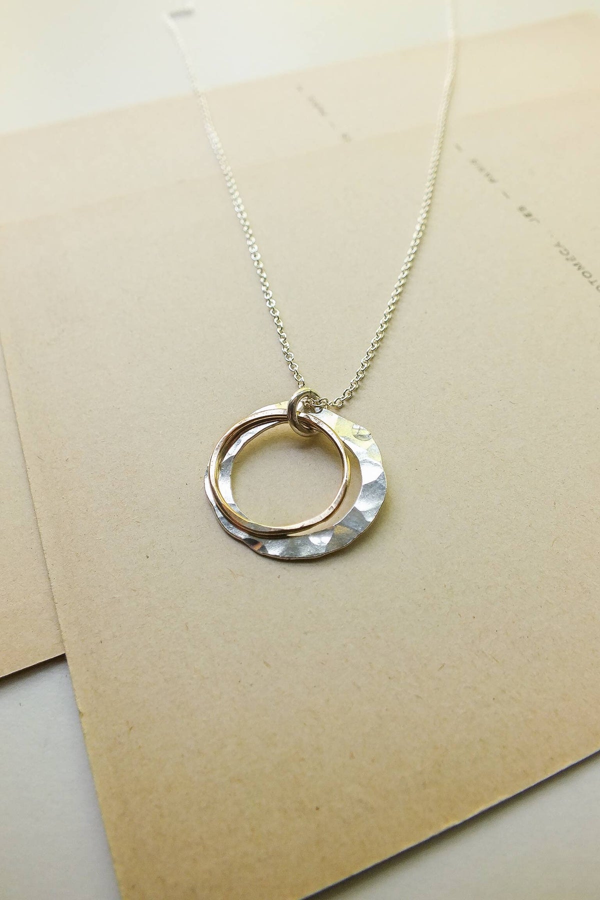 Through Thick & Thin Circles Necklace 