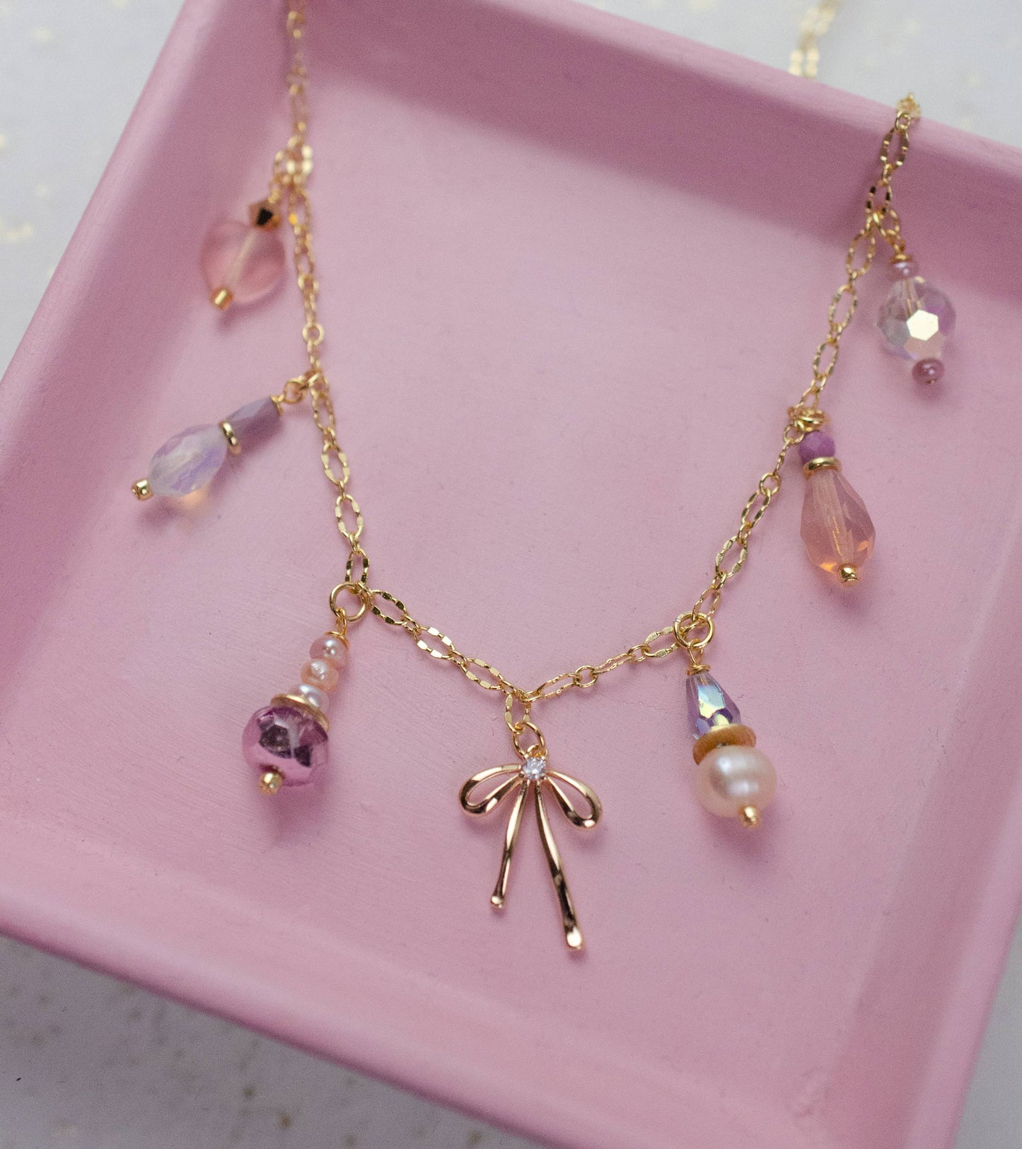 Bow Charm Necklace