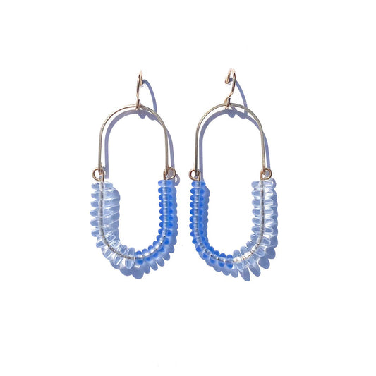 Balance Earrings- Sapphire + Periwinkle