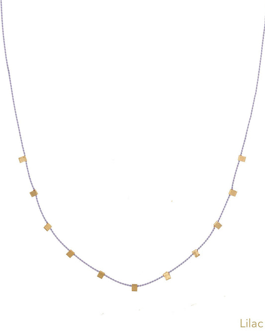 Hilo Necklace: Lilac / 14k Gold Filled