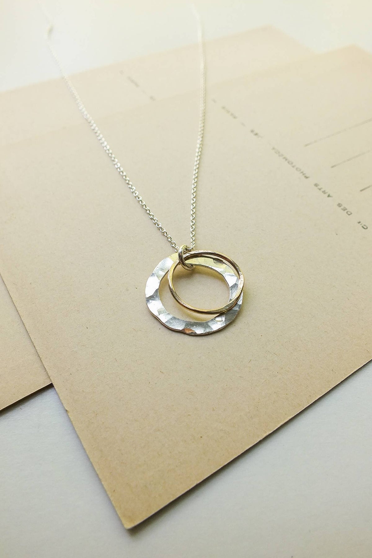 Through Thick & Thin Circles Necklace 