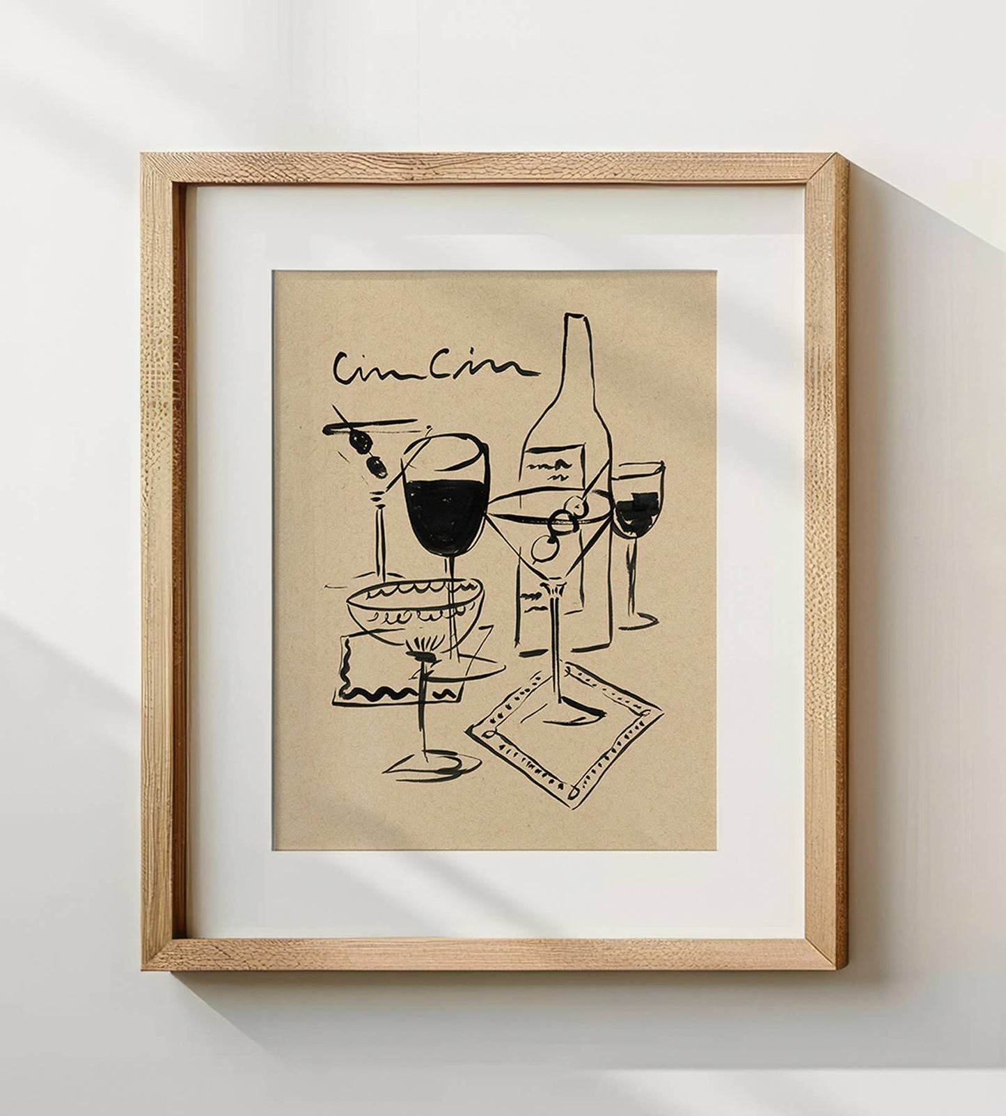 Cin Cin Bar Cart Art Print