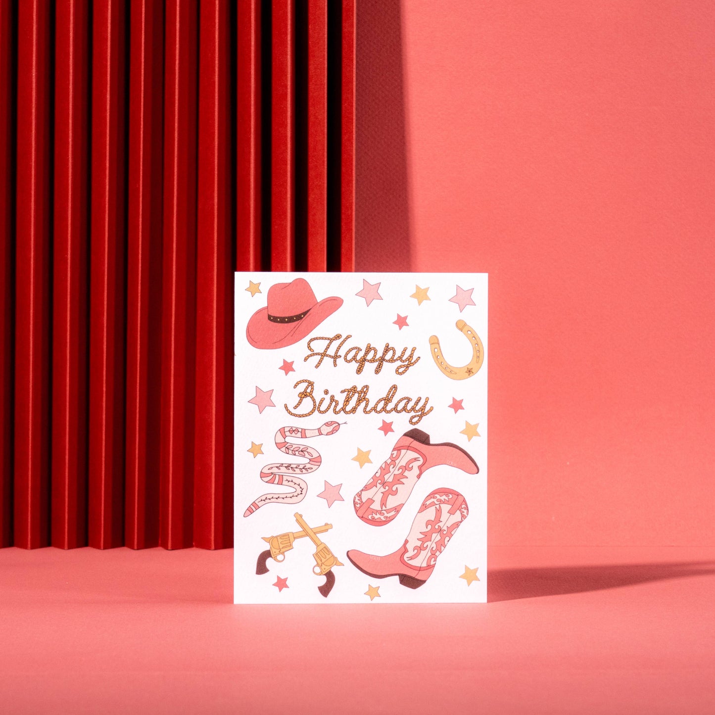 Happy Birthday Cowgirl Card