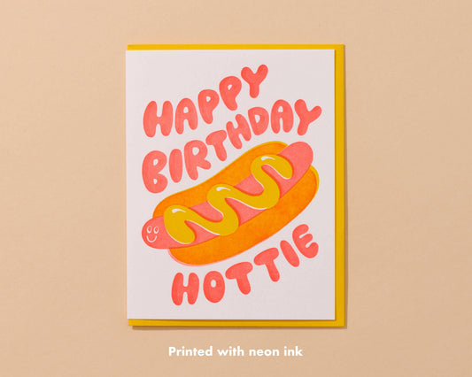 Hot Dog Happy Birthday Hottie Birthday Card