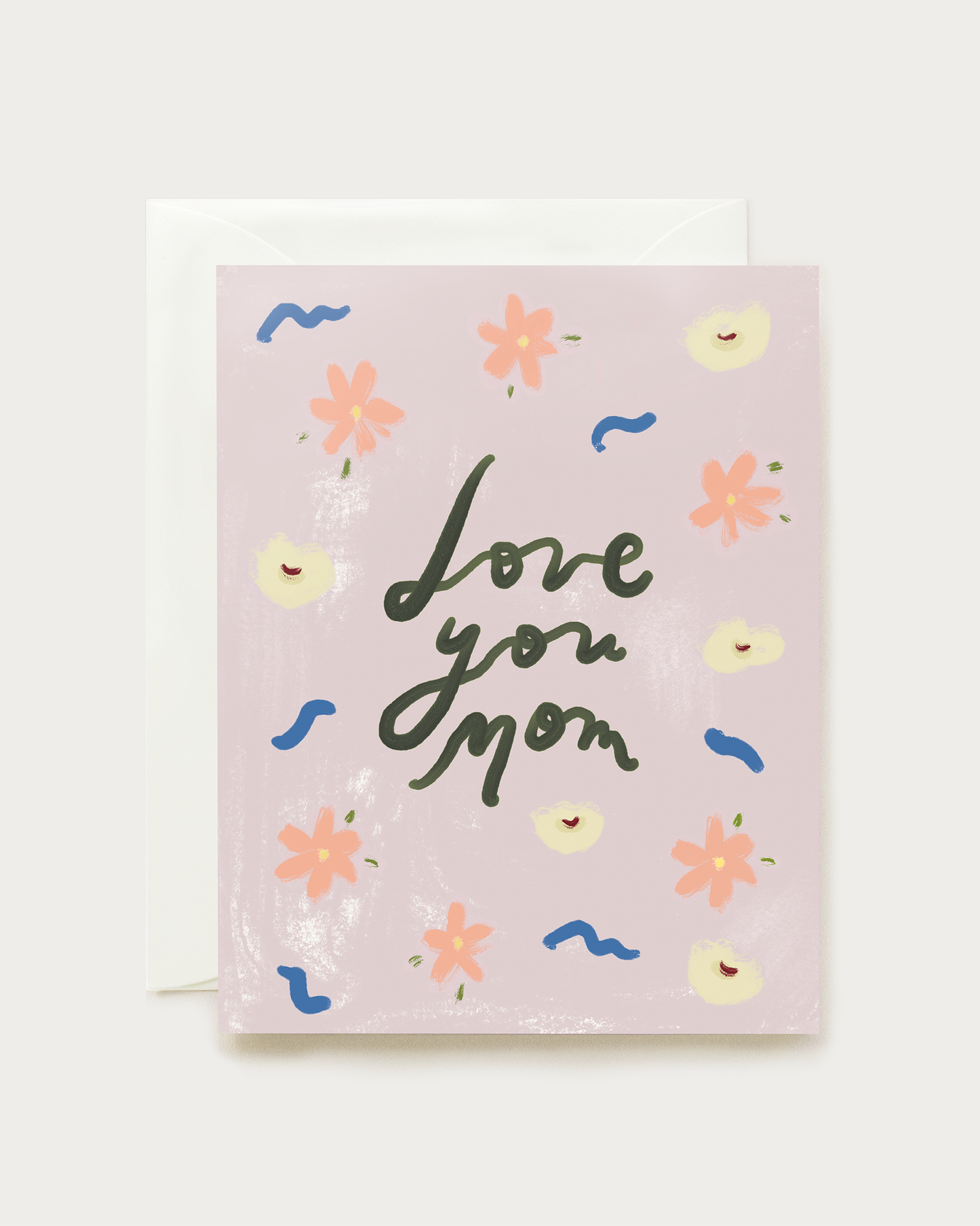 Love You Mom Daisies Card