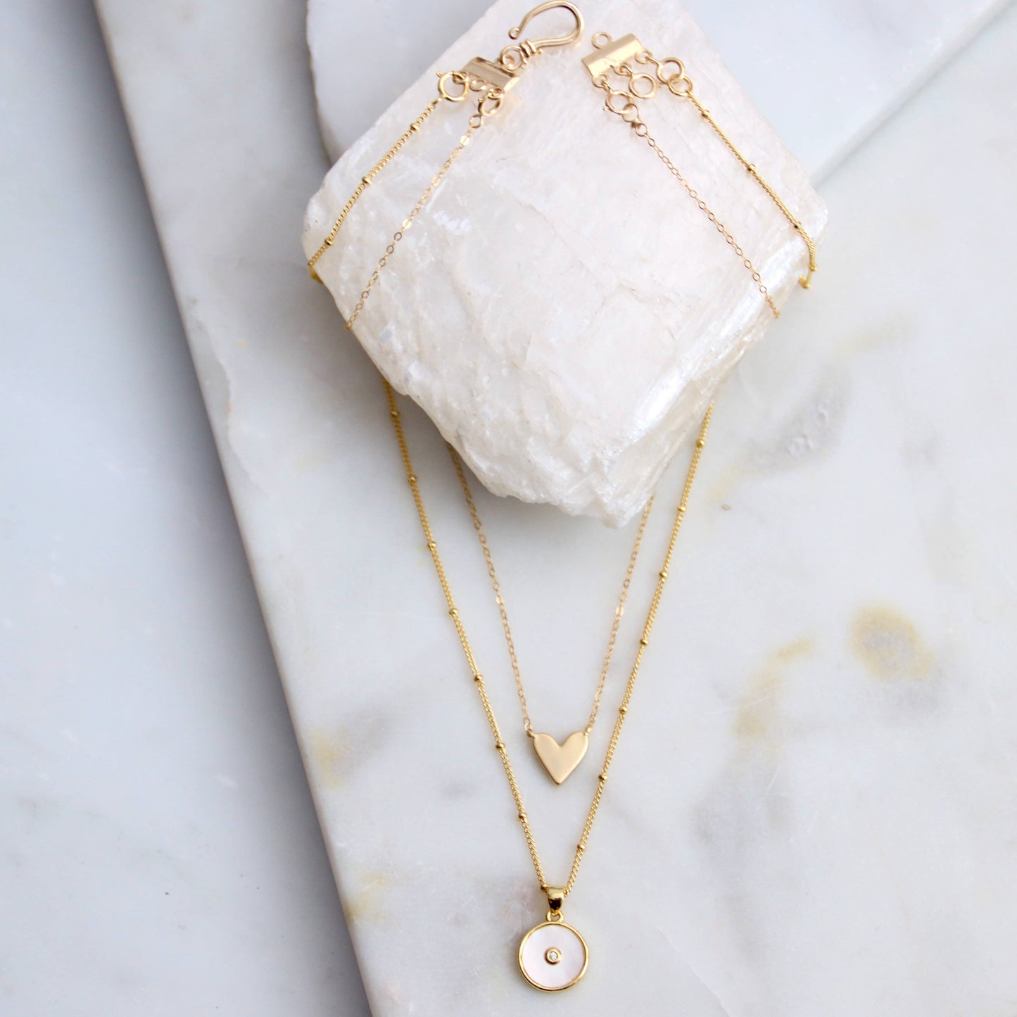 Heart Necklace | Gold