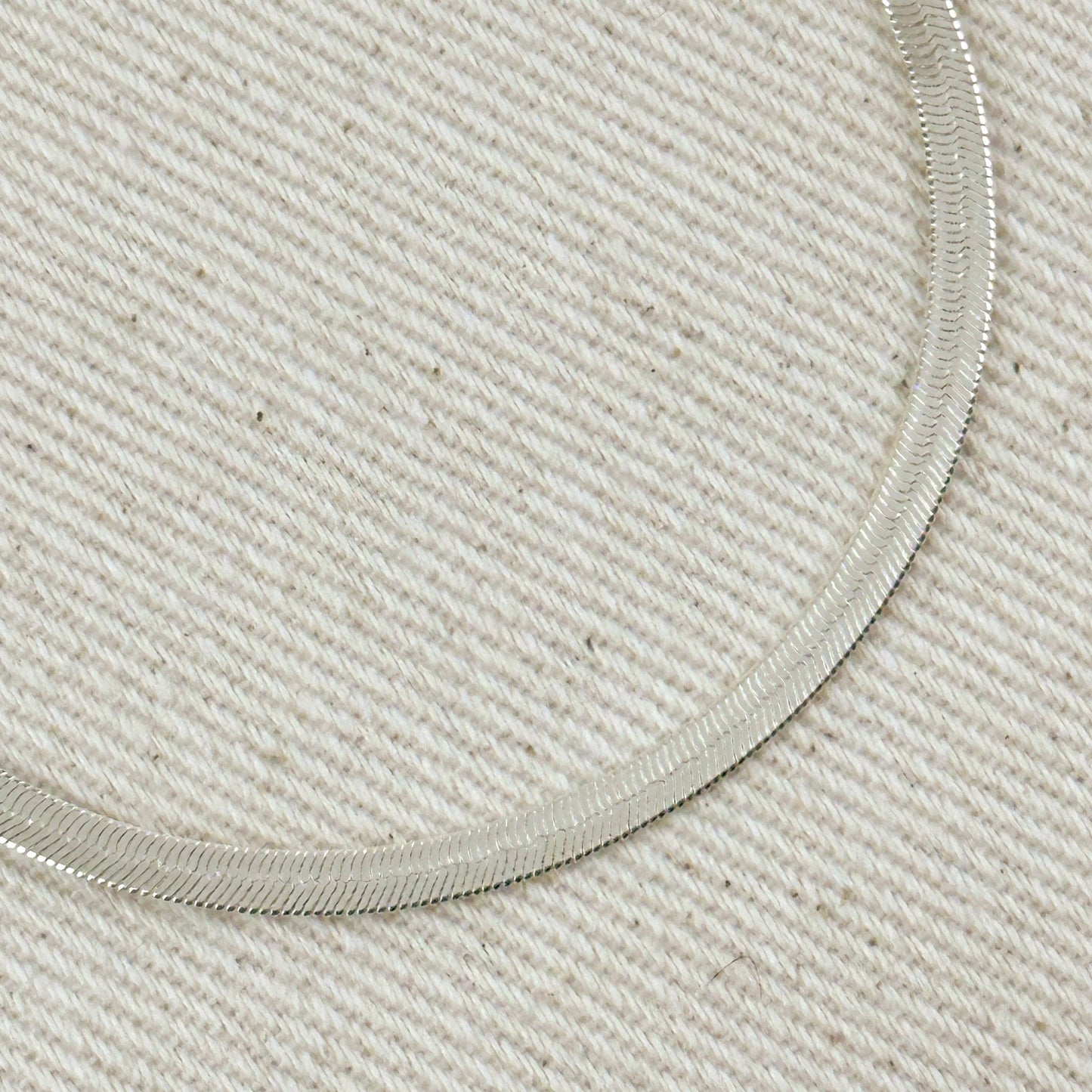 Sterling Silver Herringbone Bracelet | 8 Inches