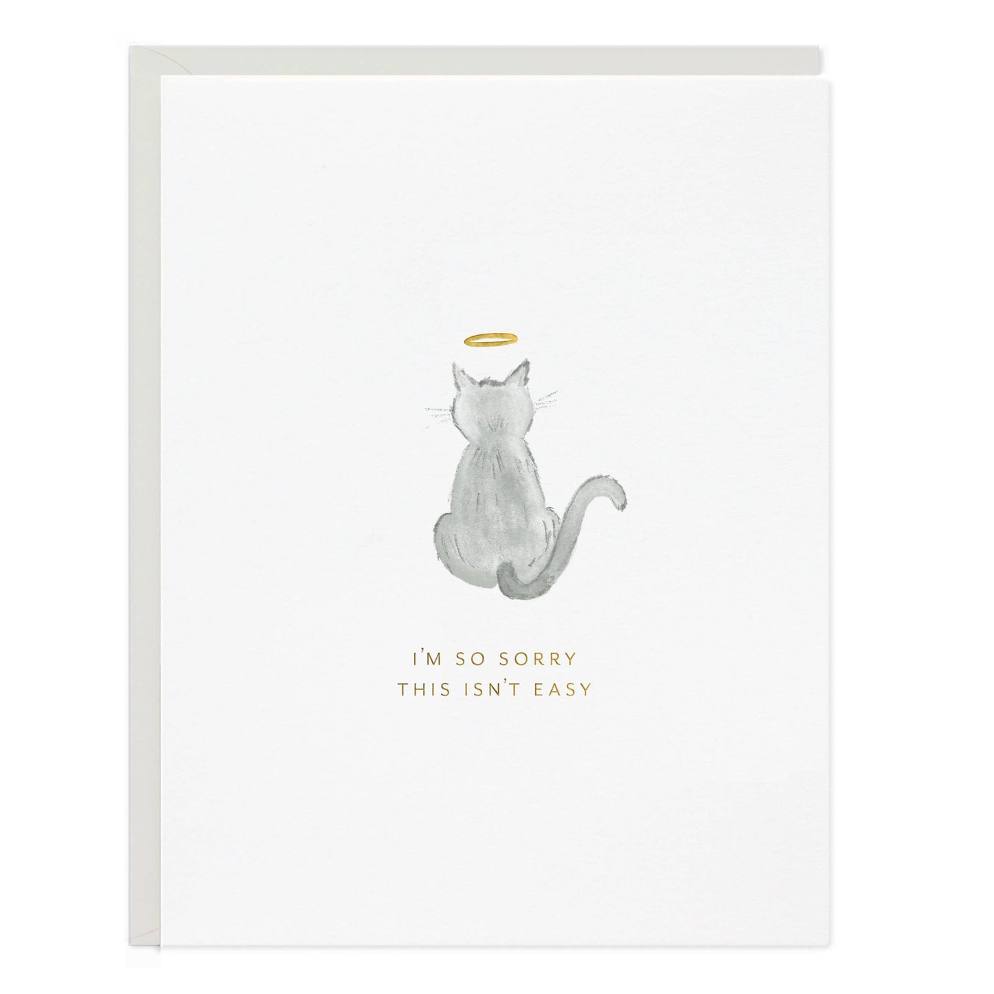 Angel Cat Sympathy & Encouragement Card