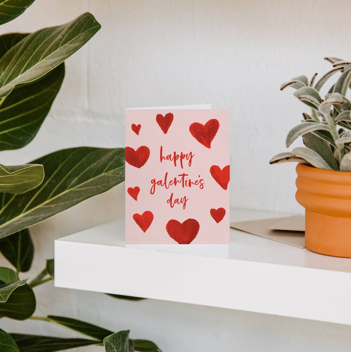Hearts Galentine's Valentine's Greeting Card | Friendship