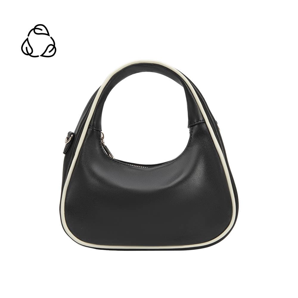 Sarita Black Vegan Top Handle Bag