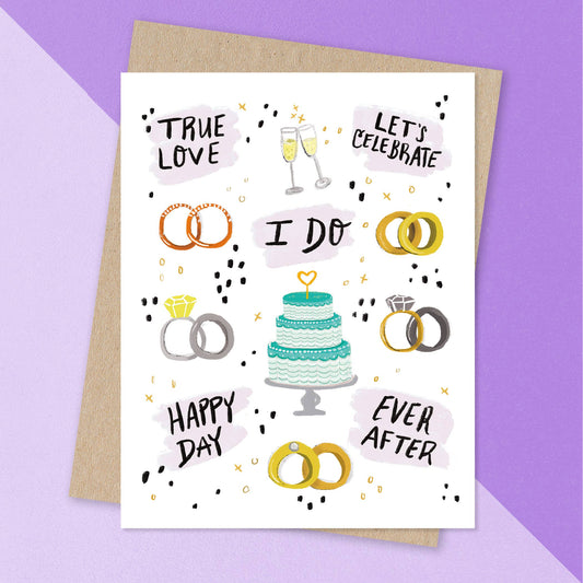 Rings I Do Wedding Card