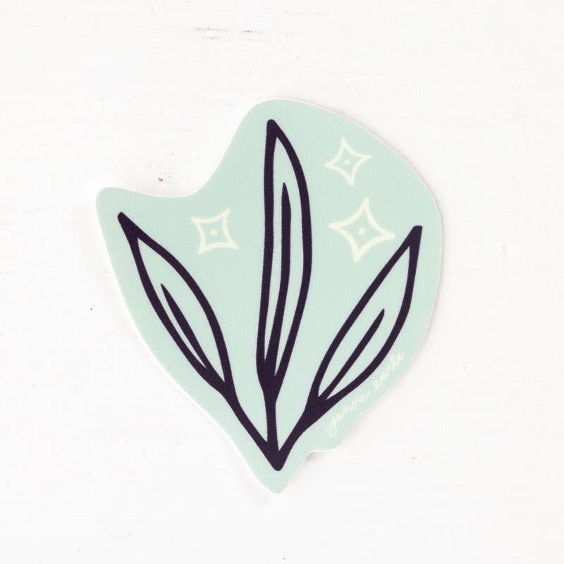 Stars + Plants Sticker