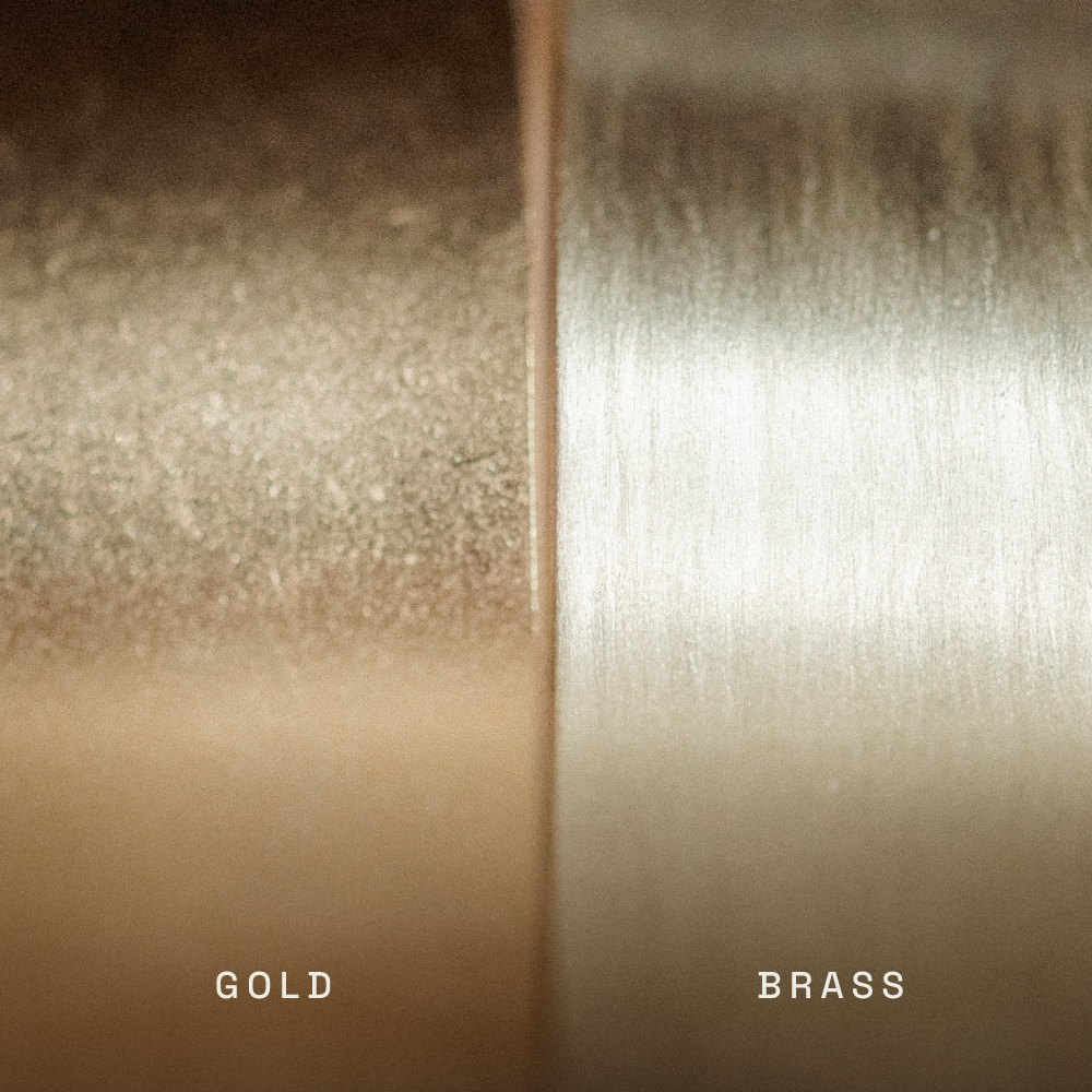 Hyalite Studs // Pearl: Brass / 4mm