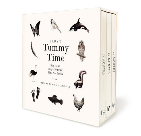 Baby's Tummy Time Box Set of High-Contrast Fine Art Books