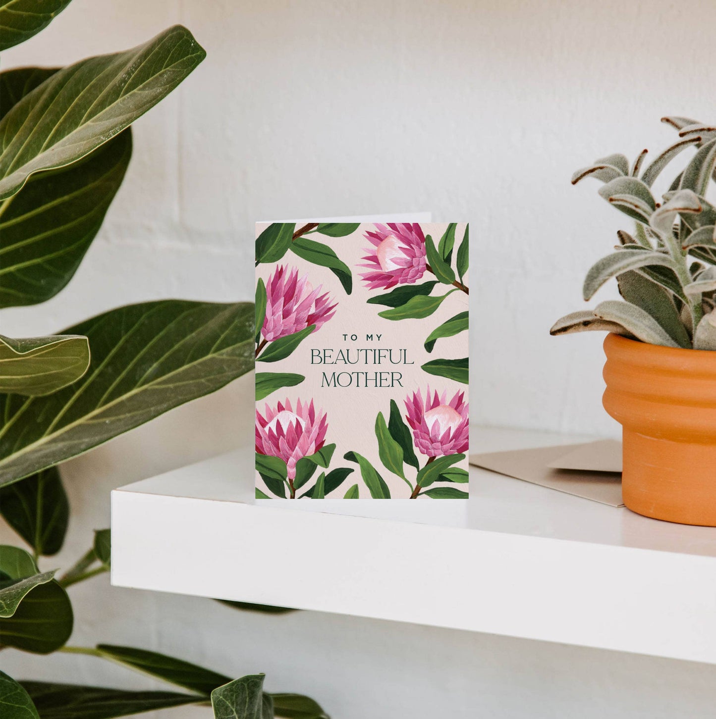King Protea Beautiful Mother Greeting Card | Mother's Day