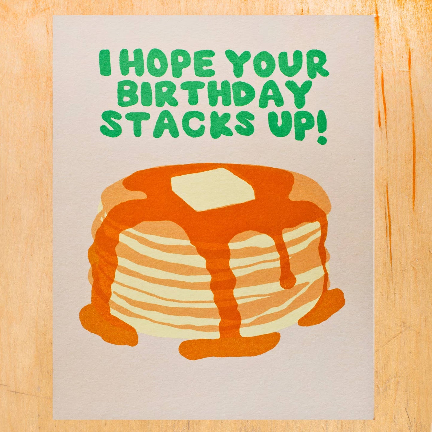BIRTHDAY PANCAKES GREETING CARD