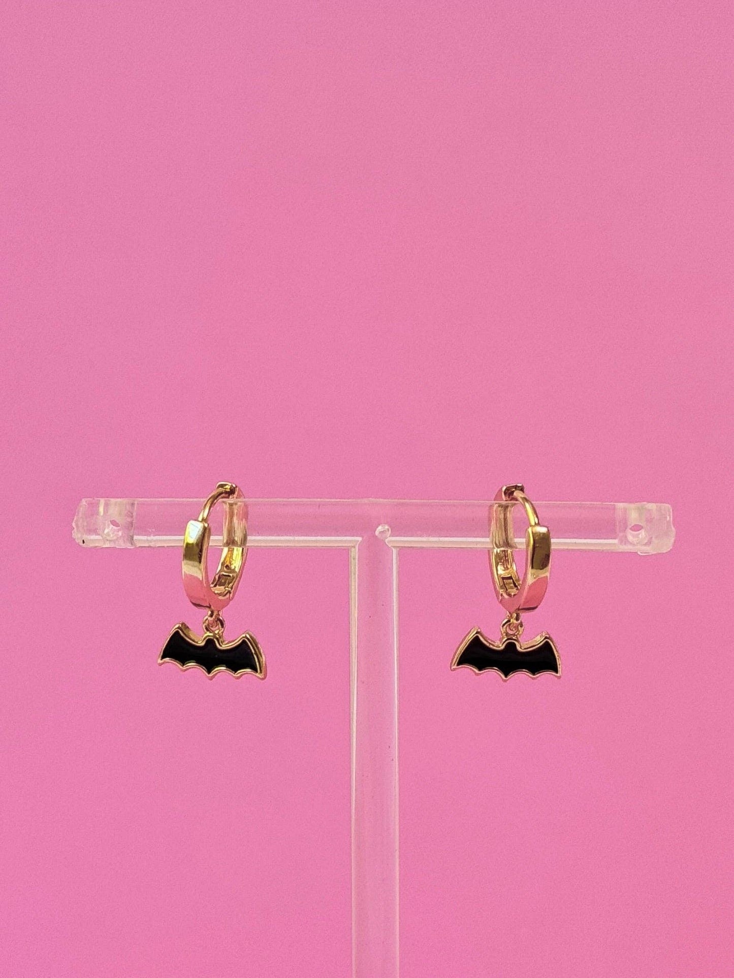 Bat Huggie Earrings