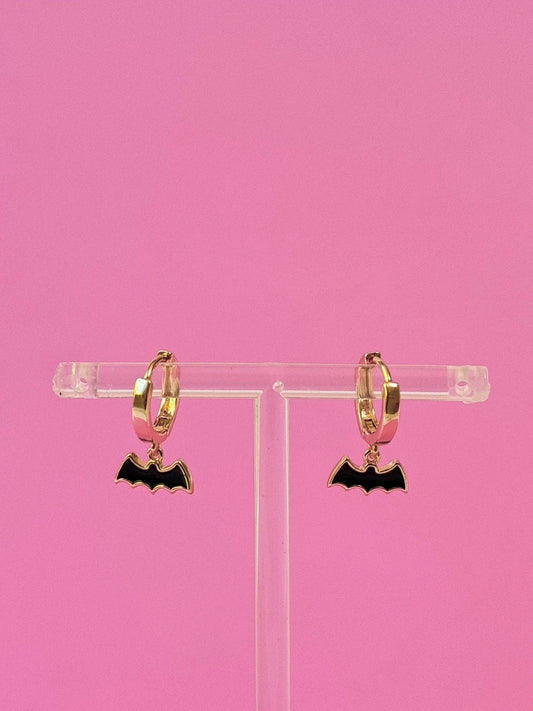 Bat Huggie Earrings