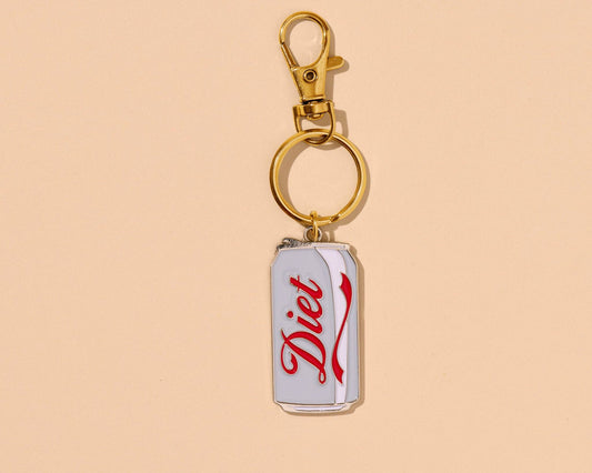 Diet Soda Enamel Keychain & Bag Charm