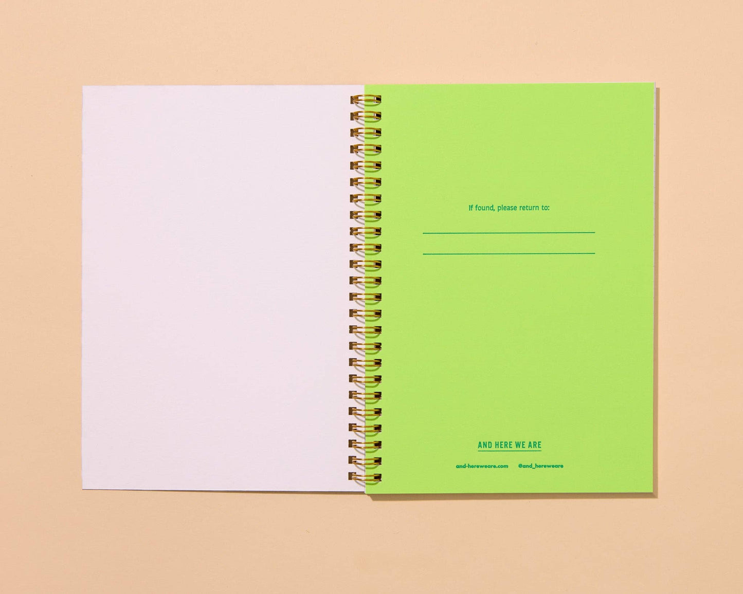 Letterpress A5 Spiral Notebook | Strawberry