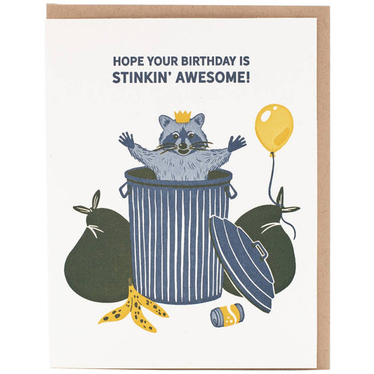 Trash Panda Birthday Card