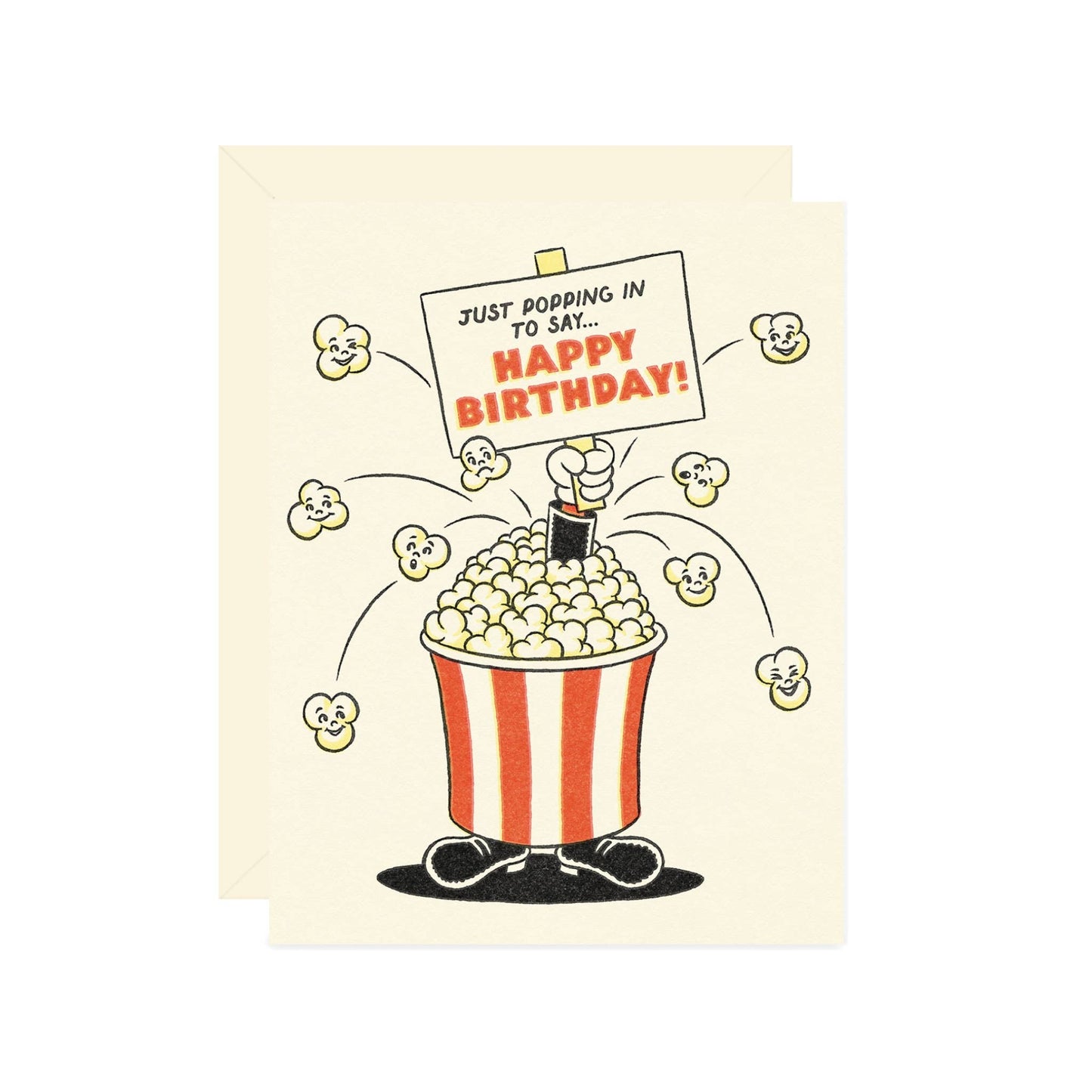 Popcorn Birthday Greeting Card
