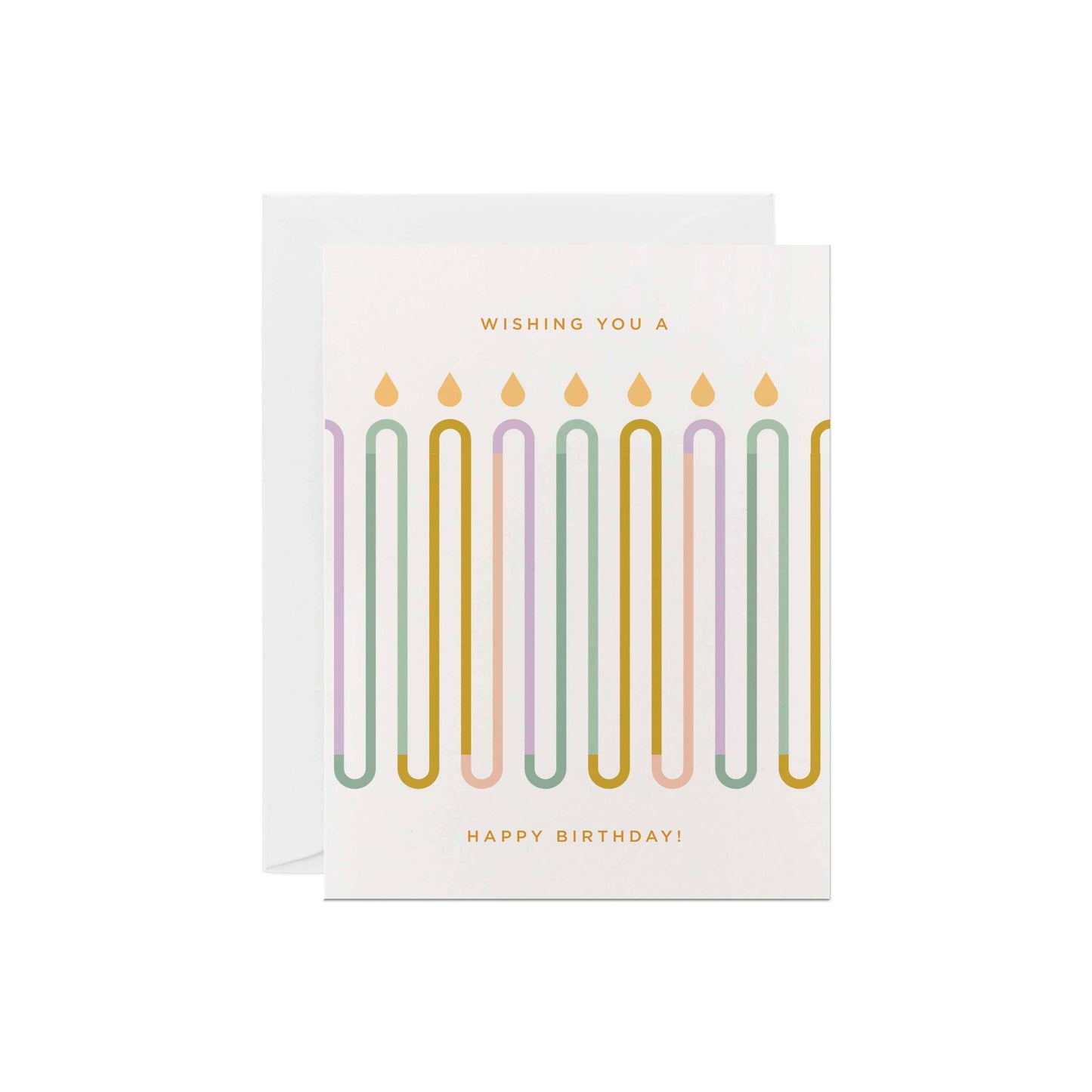 Wavey Candles | Birthday Greeting Card