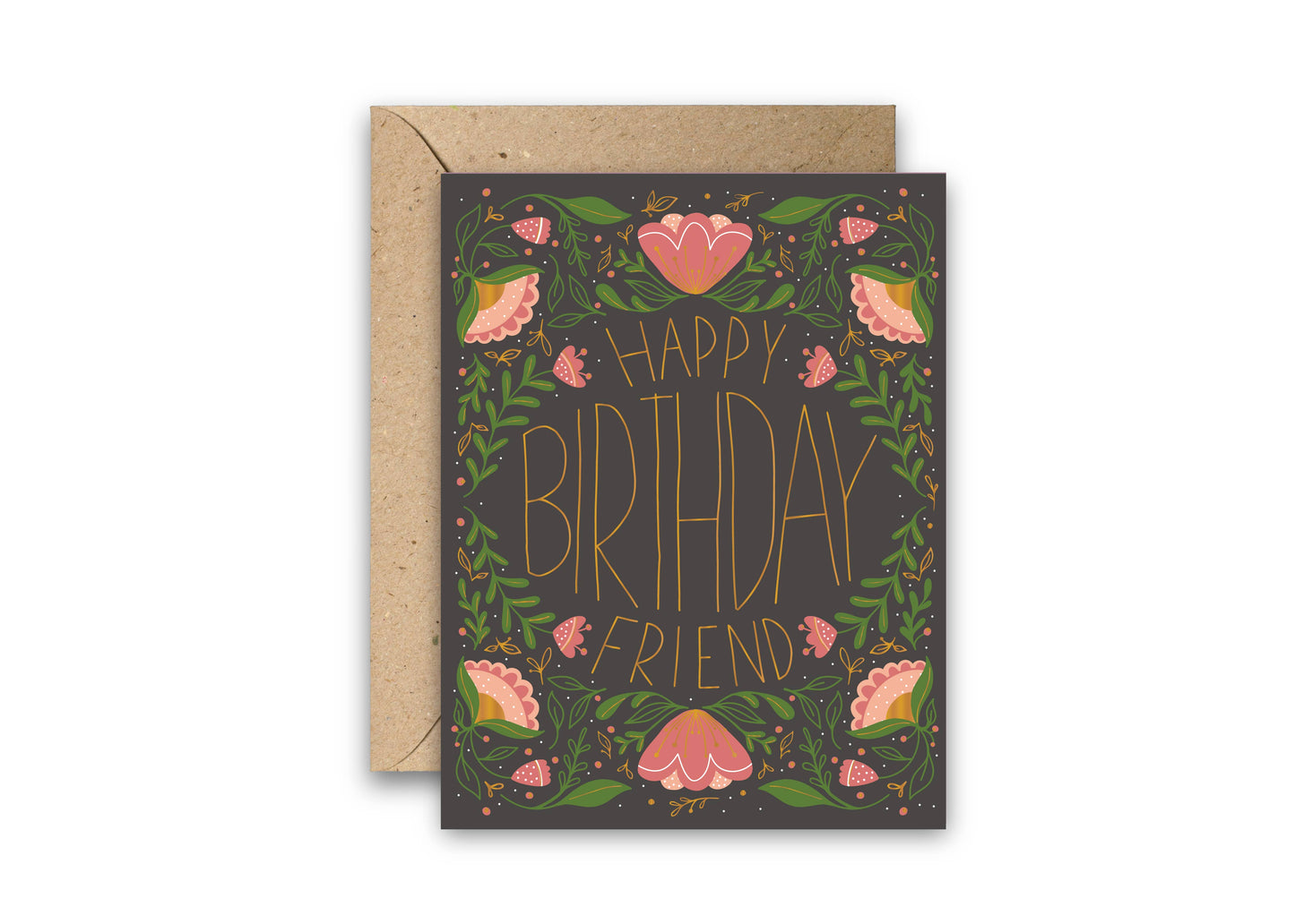 Friend Gold Foil Birthday Card