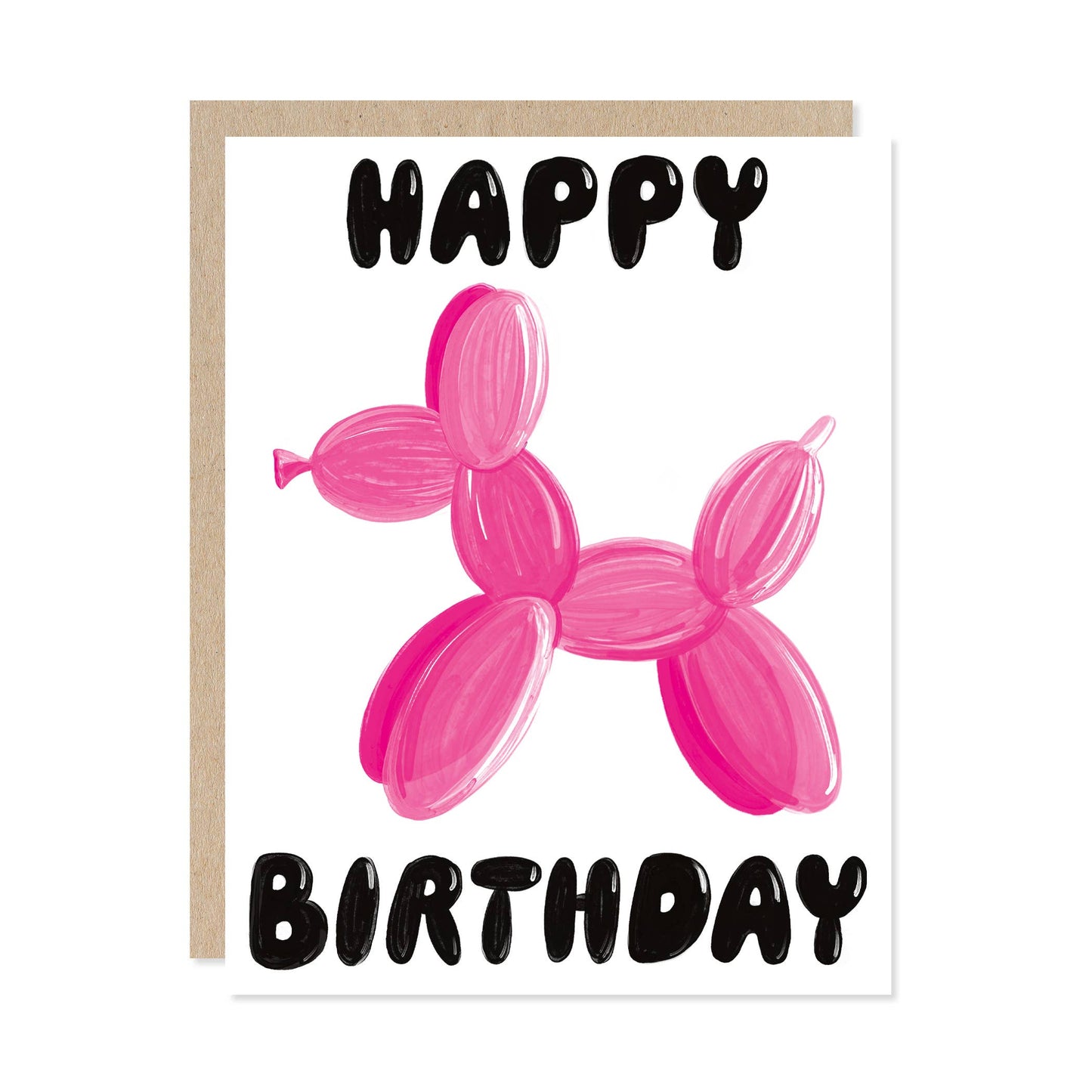 Balloon Dog Birthday Card