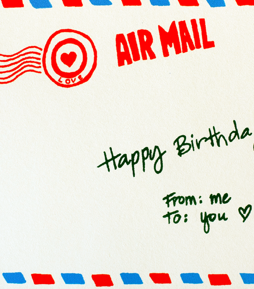 BIRTHDAY ENVELOPE GREETING CARD