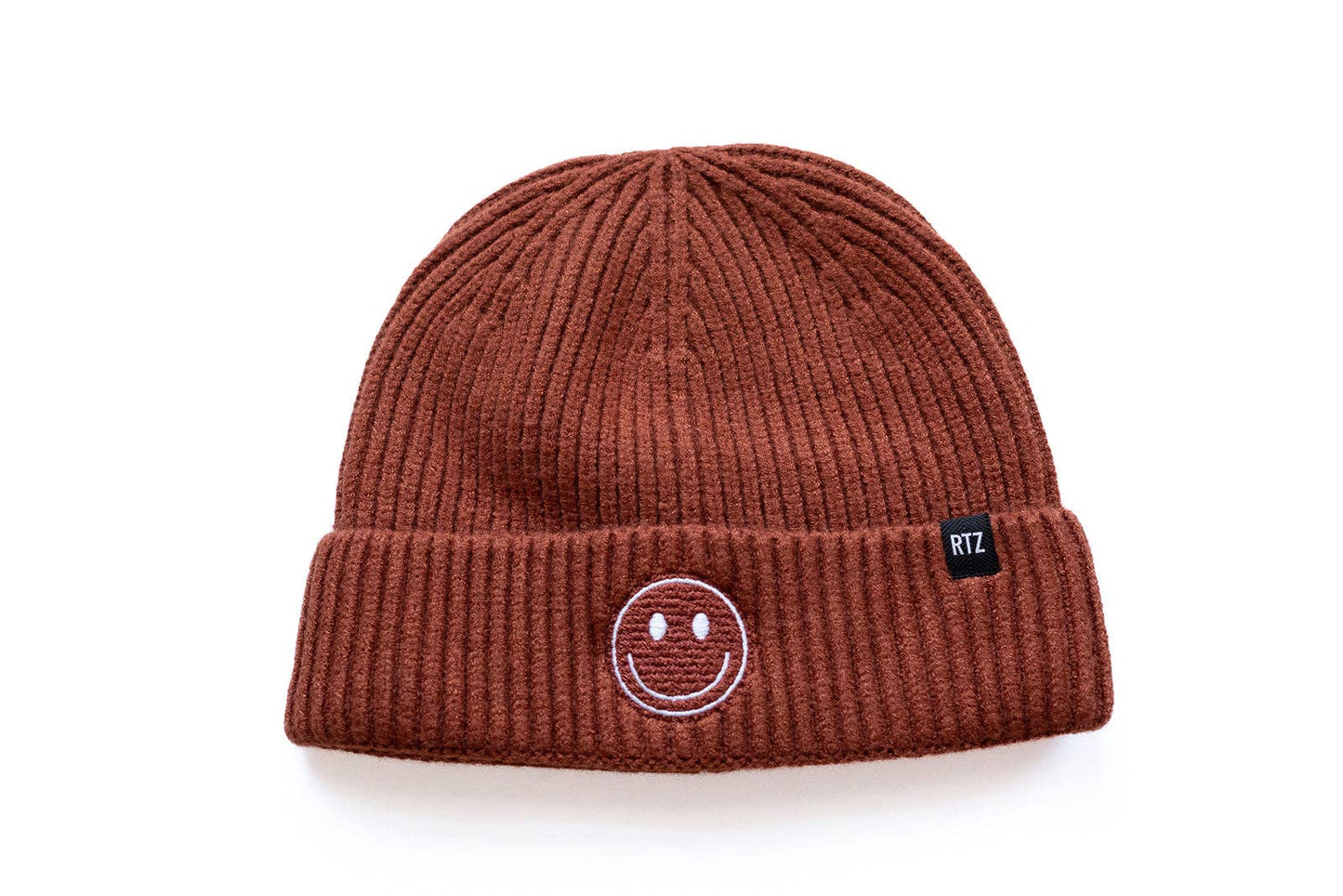 Rust Smiley Beanie | Small (6M-18M)