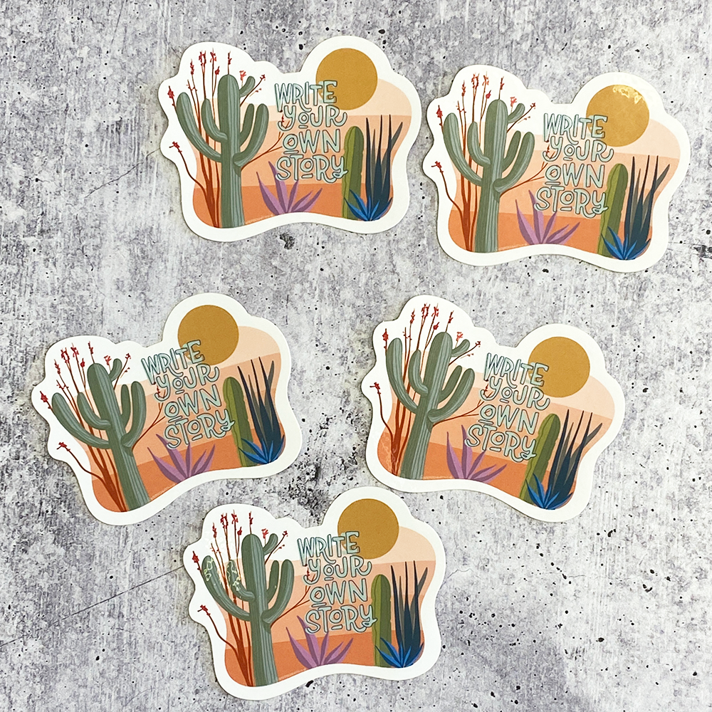 Write Your Own Story Vinyl Sticker