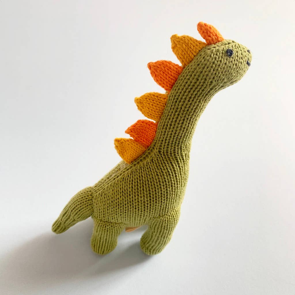 Brachiosaurus Dinosaur Baby Rattle