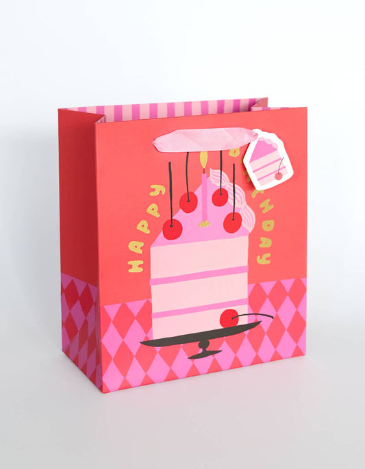 Gift Bag | Cherry Birthday Cake