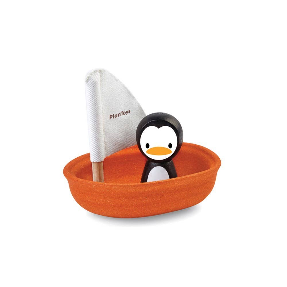 Arctic Penguin Sailing Boat Bath Toy