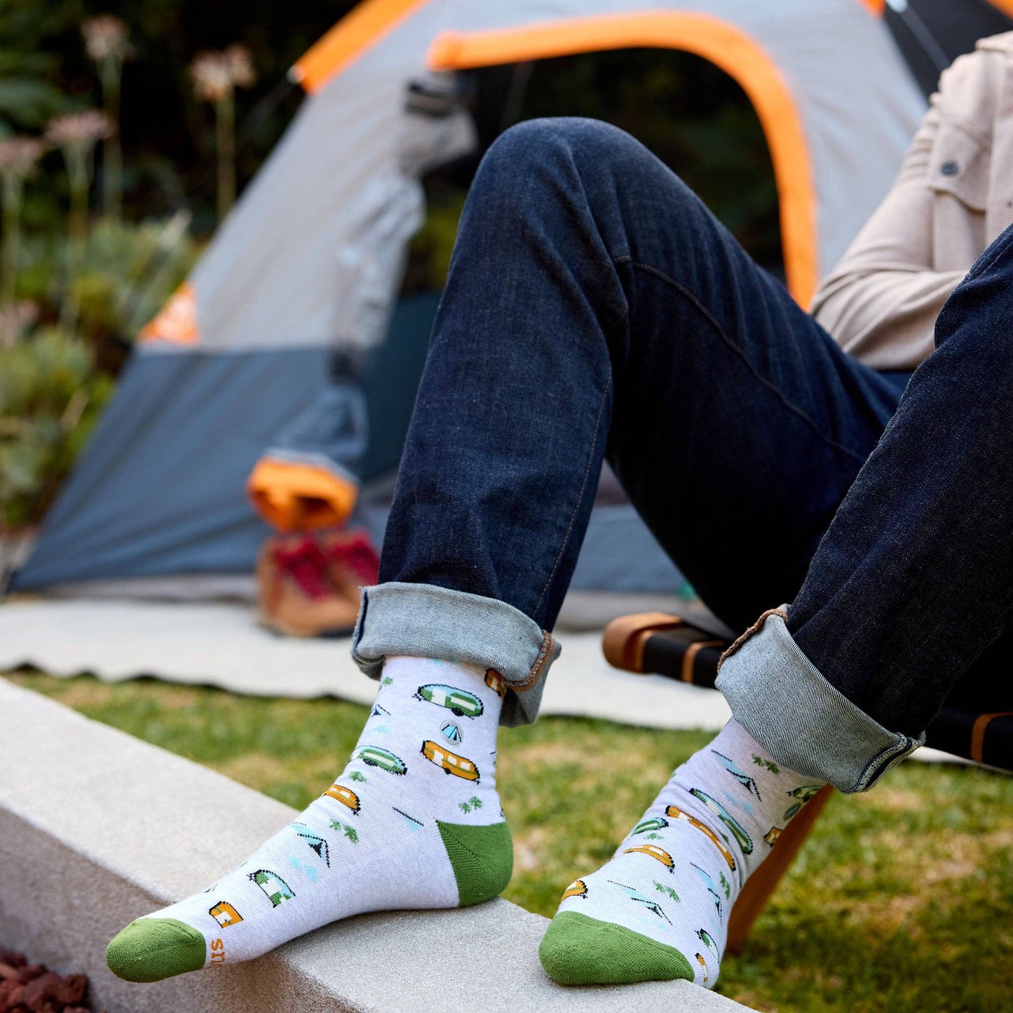Socks that Protect National Parks (Green Campers): Medium