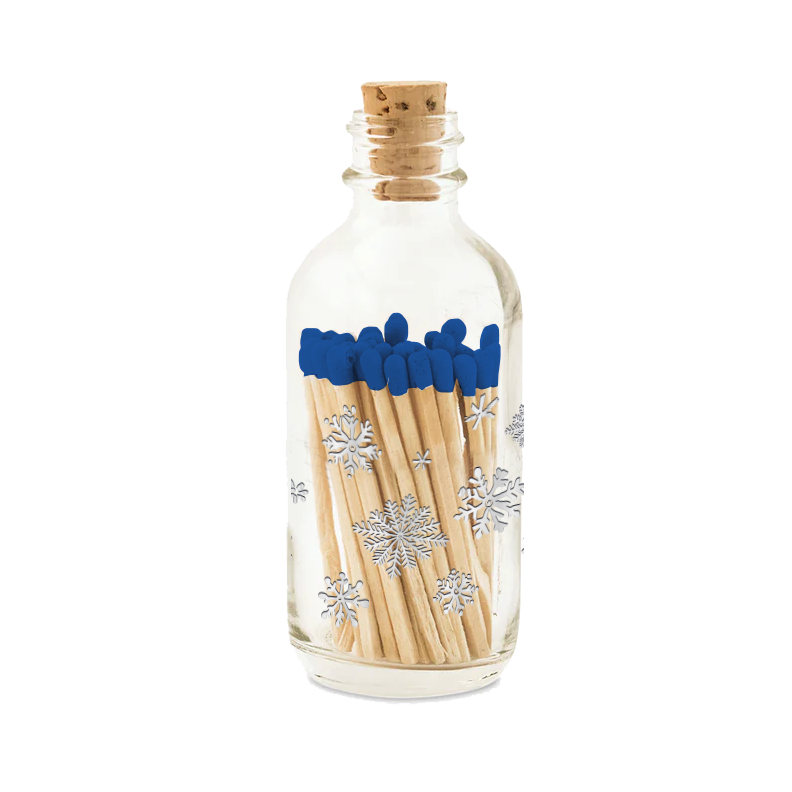 Snowflake Mini Apothecary Match Bottle