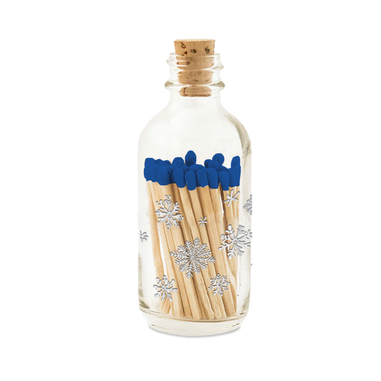 Snowflake Mini Apothecary Match Bottle