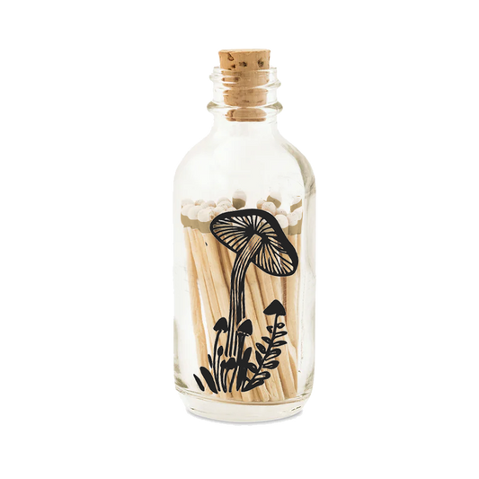 Mushroom Mini Apothecary Match Bottle