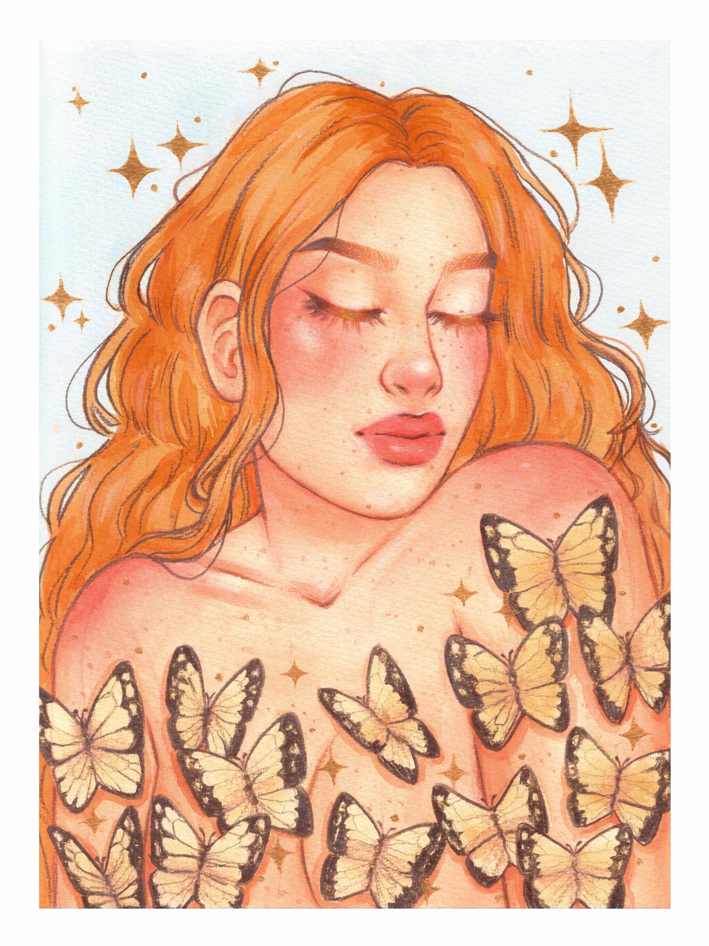 Butterfly Bliss Print 9" x 12"