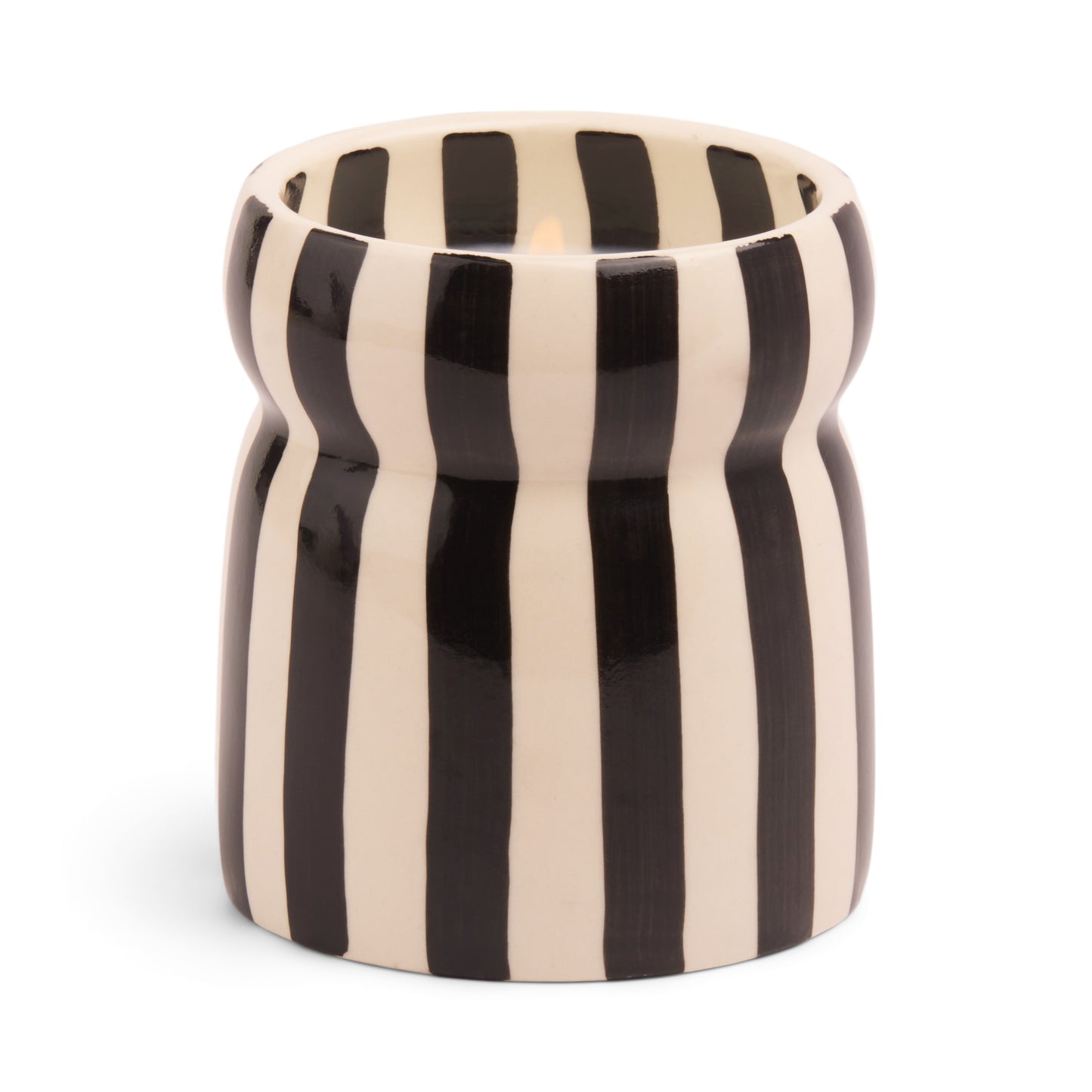 Paddywax 6.5 oz Cabana Candle Black | Lava Stone