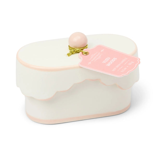 Paddywax Cherie 5.5 oz Porcelain Ceramic Candle | Yuzu Woods