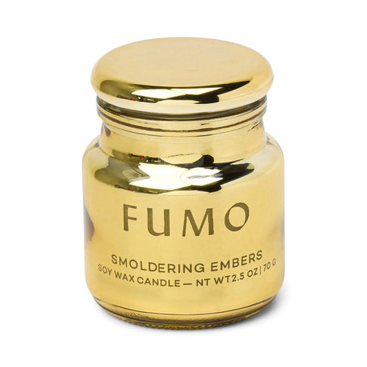 Paddywax 2.5 oz Metallic Glass Candle | Fumo
