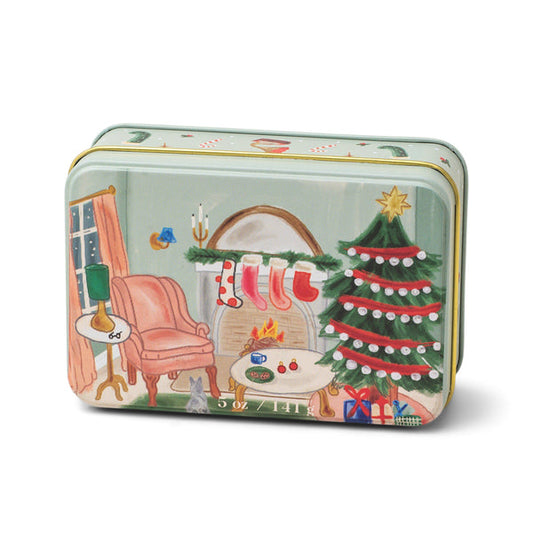Paddywax Christmas Tin 5 oz Persimmon & Chestnut Candle