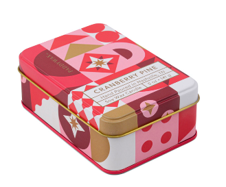 Paddywax Christmas Tin 5 oz Cranberry Pine