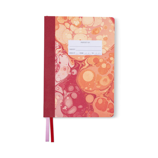 Softcover Journal | Cherry Peach Marbling
